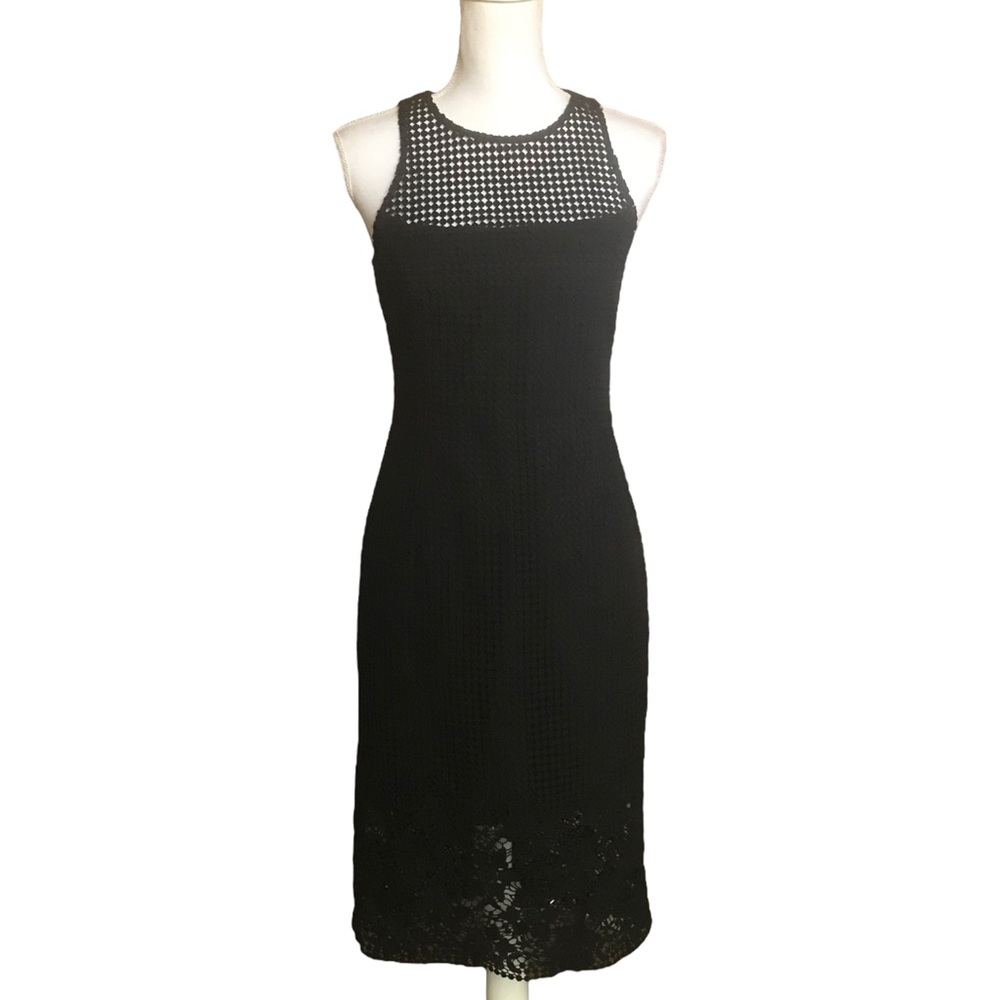 WHBM Mixed Lace & Crochet Dress